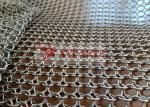 Metal Primary Color Stainless Steel Ring Mesh Curtain For Staircases Isolation