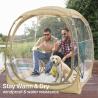 Buy cheap 160*160*160CM Outdoor Transparent Camping Pop Up Tent With Strong Steel Frame UV Protection Polyester from wholesalers