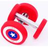 Buy cheap Captain America Dumbbells Round Headed PU Coated Dumbbells Sports And Fitness Equipment from wholesalers