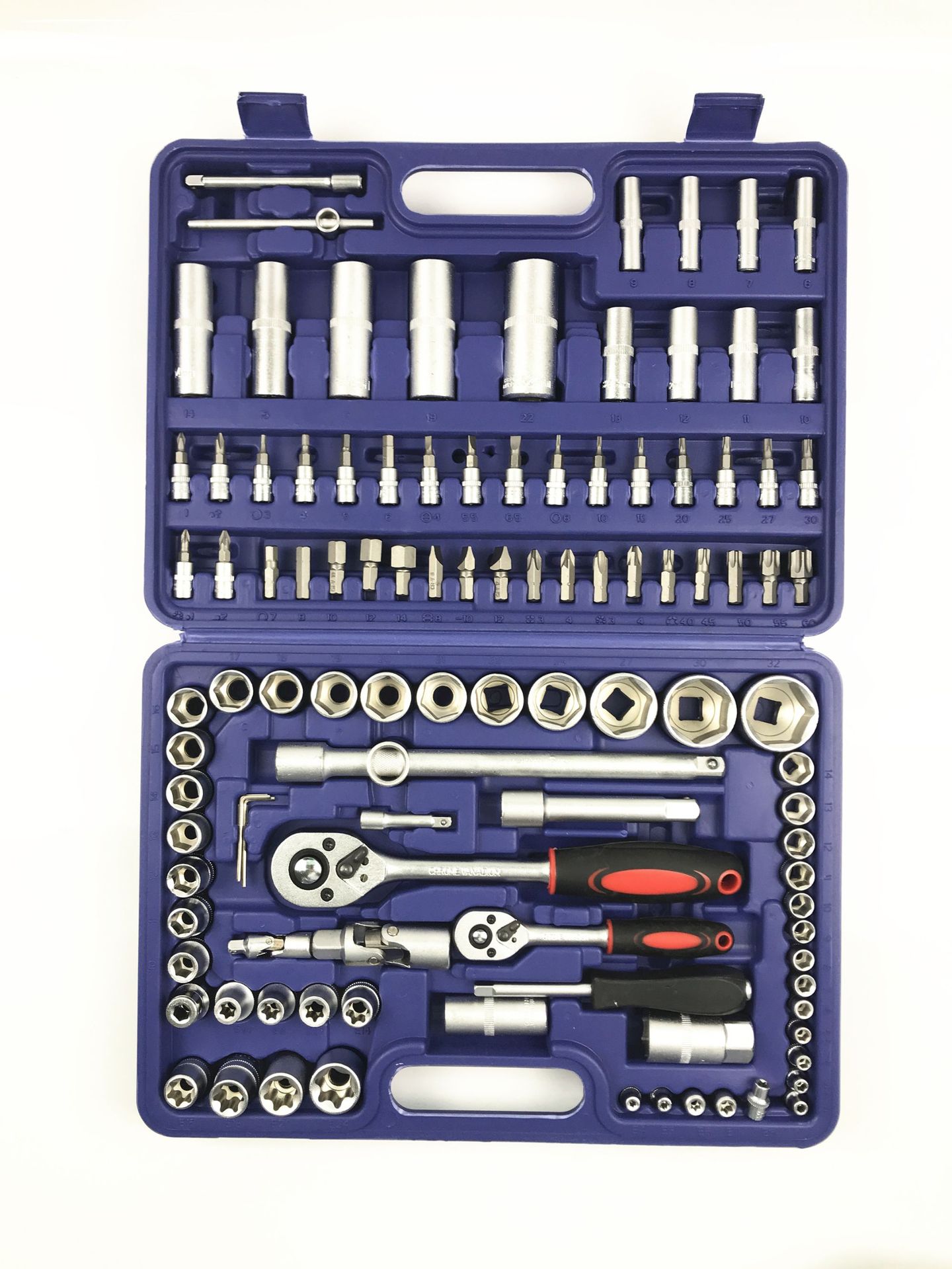 108PC ratchet wrench set auto repair auto home hardware tools manufacturers direct 108 pieces of sleeve set