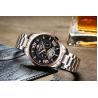 Buy cheap KINYUED Stainless Steel Watch Band OEM Mechanical Watch Manufacturer Automatic Skeleton Watch Men from wholesalers