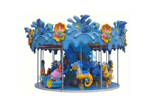Buy cheap Custom Theme Park Carousel Indoor Amusement Equipment Mini Mini Carousel Ride from wholesalers