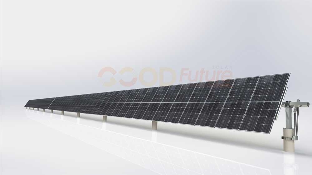 50 Kw Solar Panel Trackers System Module Sun Single Axis Solar Tracker