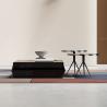 Buy cheap Steel Metal Tempered Glass Office Coffee Table Square Shape from wholesalers