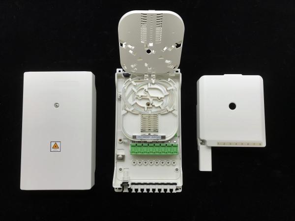8 Ports FTTH Fiber Optic Termination Box Efficient Cable Management Weather