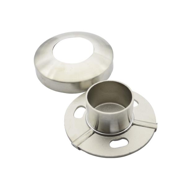 Buy cheap Stainless steel 304 post base in 2" for 50.8mm tube satin finishing with cover , mirror available from wholesalers