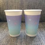 Beverage Drinking Single Wall Paper Cups 16oz Boba Tea Shops Restaurants