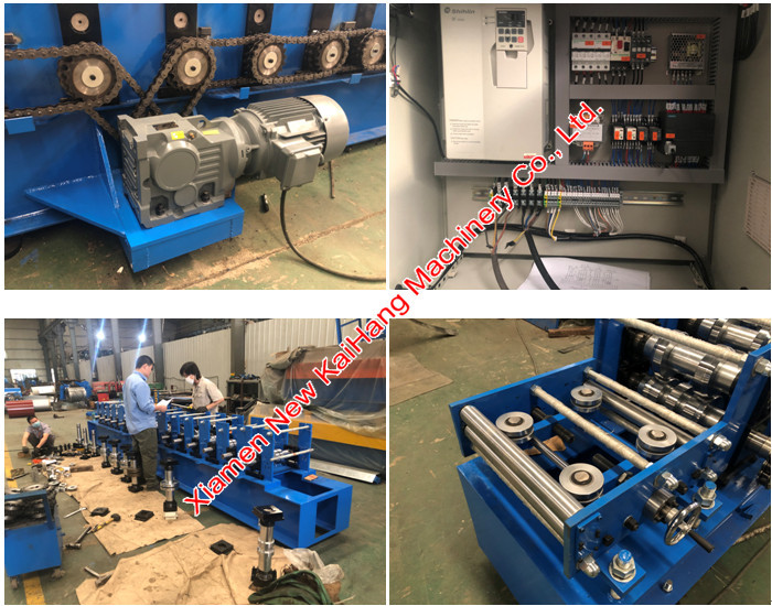 0.8mm-1.2mm Purlin Making Machine With Hydraulic De-Coiler