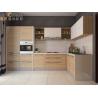 Buy cheap Minimalist Style Custom Solid Wood Kitchen Cabinets with Pure Acrylic Countertop from wholesalers