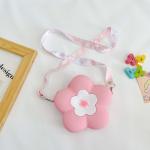 Parent-Child Messenger Bag Silicone Flower Kids Crossbody Bag Makeup Bag Storage