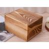 Buy cheap Rustic Handcrafted Wood Decorative Boxes , Dark Wood Standing Jewelry Box With Lid from wholesalers