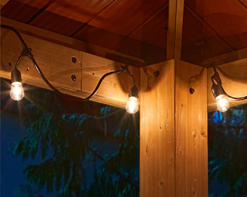 IP65 15M LED S14 String Lights Waterproof E27 Warm LED Retro Edison Filament Bulb Outdoor Street Garden Patio Festoon Lighting