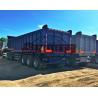 Buy cheap 28 - 38m3 Semi Dump Trailers High Strength Steel Material Three Axle from wholesalers