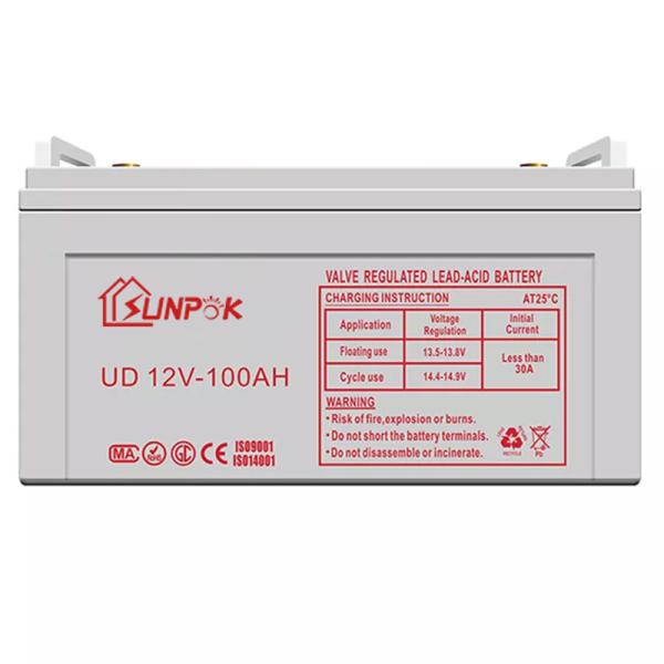 Sunpok 12v gel deep cycle battery 50ah 100ah 120ah 150ah 200ah 300ah solar deep