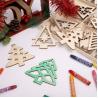 Buy cheap Wooden Christmas Tree Shaped Ornaments, Unfinished Wooden Cutouts Embellishments Hanging Ornament for Christmas Decorations from wholesalers