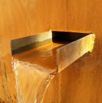 Large Wall Corten Steel Pond Water Feature Pre rusted ISO9001