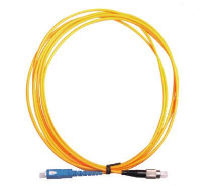 Buy cheap FC - SC Optical Fiber Patch Cord Single Core Single Mode Fiber Optic Cable from wholesalers