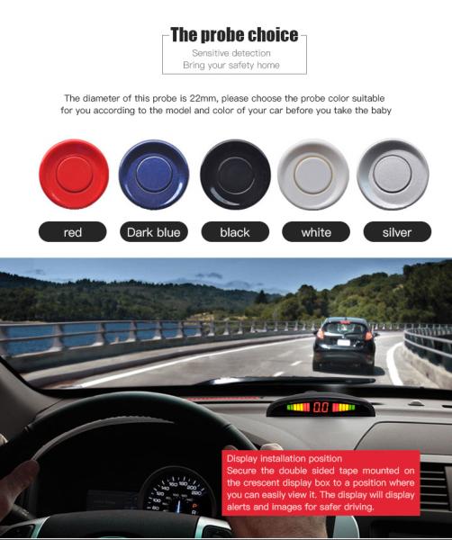 Buy cheap Digital Back Up Radar Parking Sensor Systems 22*20mm Probe 2.5W from wholesalers