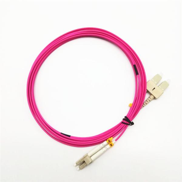 Buy cheap Low Return Loss Sensors Om4 Duplex Fiber Optic Patch Cord from wholesalers