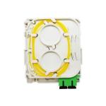 Indoor Fiber Wall Outlet Box 2 Core Fiber Optical Clamshell Box