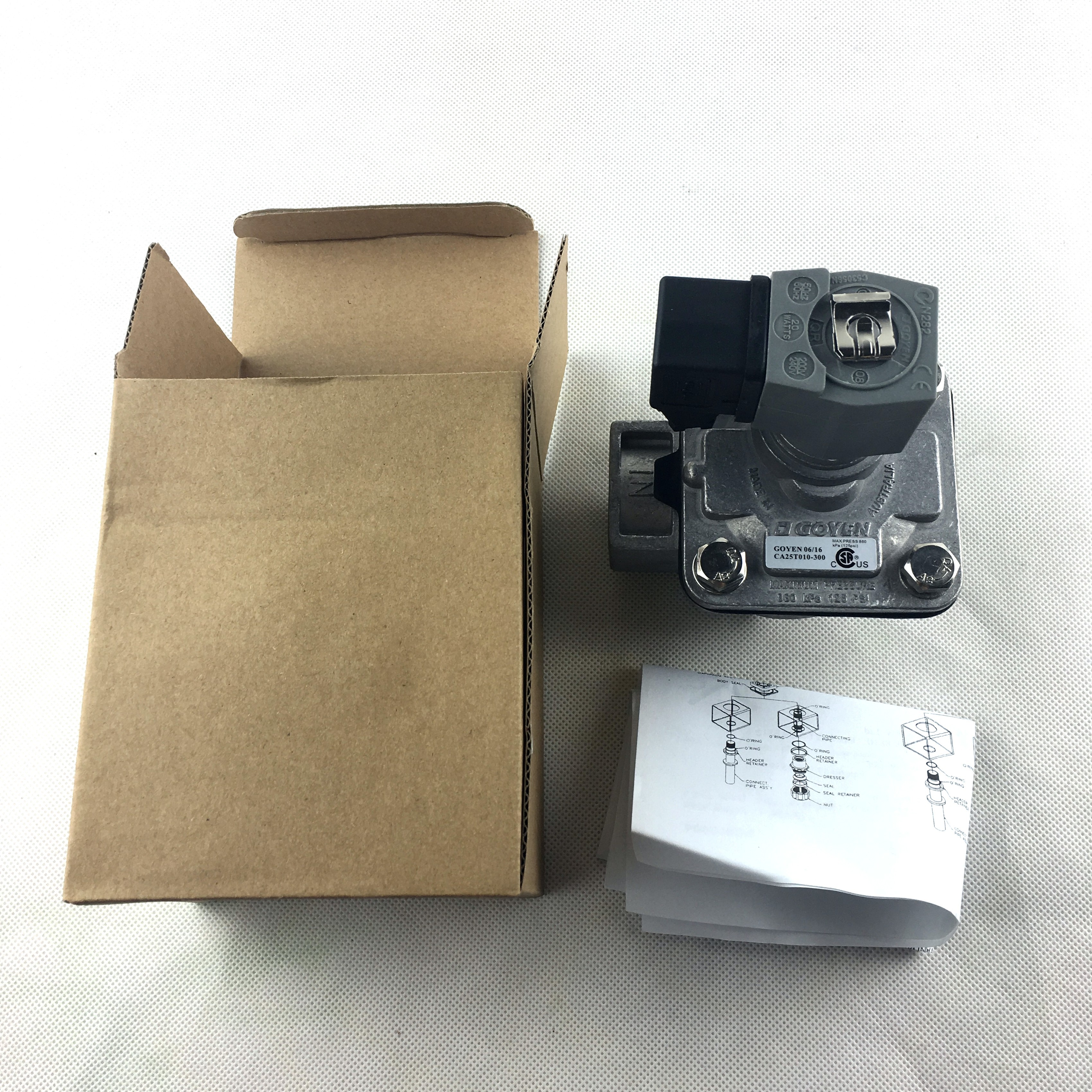 CA25T GOYEN Pulse Pneumatic Diaphragm Valve G1'' Orifice Size 25mm Pressure Range 5 To 125 Psi