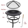 Buy cheap Backyard Garden Camping Bonfire Charcoal BBQ Grill Fire Pit Bowl with Customized Logo from wholesalers