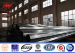 Round Tapered Polygonal Galvanised Steel Pole For Electrical Transmission