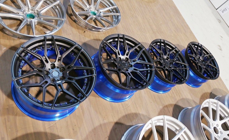 Blue Brush 2pc 3Pc forged wheel 18 inch Alloy Cars 19 step lip 5X108 5x112 Car Alloy Wheels Rim