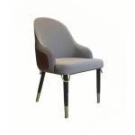 Hotel Furniture Solid Wood Leather Chair Without Armrest for Dining Room in