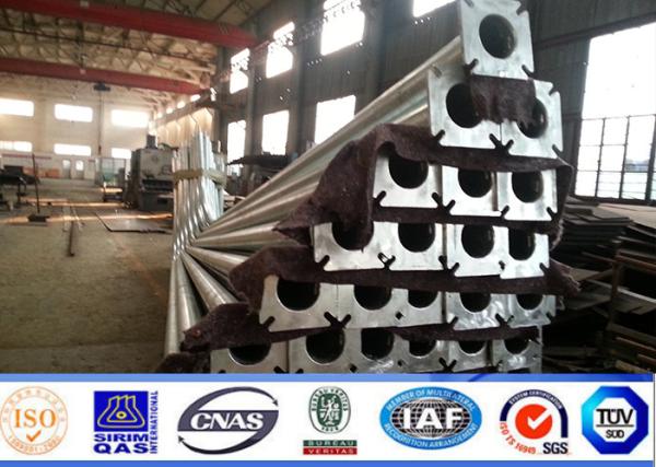 Buy cheap Q235/Q345 Steel Power Pole 3m-15m Tapered Round 2.5-20mm Welding Galvanizing from wholesalers