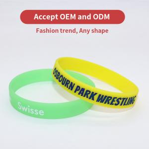 Wholesale Custom Logo Printed Silicone Wristbands Multi Style night glow Luminous Silicone Bands For Promotion And Advertising from china suppliers