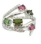 Fashionable Gemstone Rings In 925 Silver For Women Casual Party Wear Oval