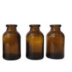 Glass Base 100ml Bayonet Molded Antibiotic Bottles For Vials OEM / ODM