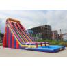 Buy cheap 10m High Adults Giant Commercial Inflatable Water Slides Made of 0.55mm pvc tarpaulin from wholesalers