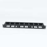 ANSHI 19 Inch 1U 8 Port Metal Cable Management XL-4020-3A-A