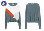 100% Nylon Furry Womens Knit Pullover Sweater Drop Shoulder Jumper