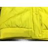 Buy cheap 100% Polyester Yellow Young Hooded Bomber Jacket Warm Coats For Winter from wholesalers