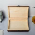 Customizable Spanish Cedar Matte Finish Wood Cigar Storage Box Set for