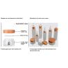 Buy cheap Frosted Glass Empty Cosmetic Containers ,100ml Bamboo Cap Face Cream Jars from wholesalers