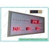 Buy cheap Electronic Led Digital Clock Display With Count Down Times , Aluminum Housing product