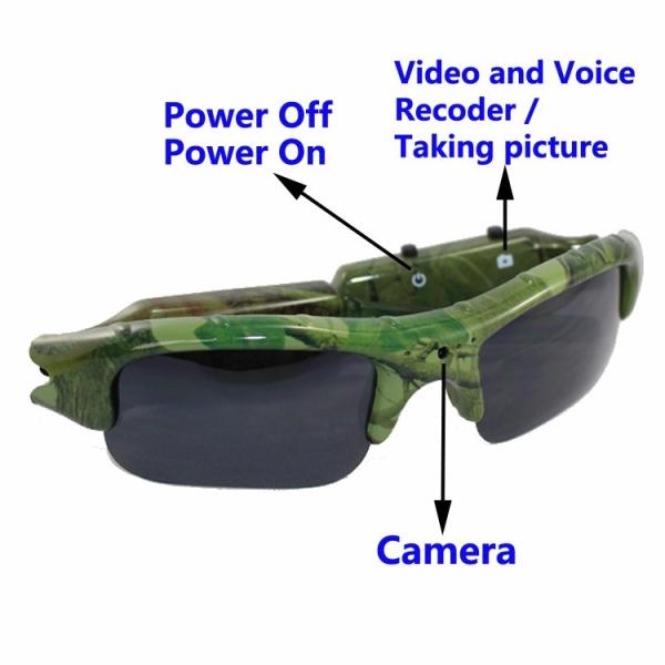Buy cheap Hot selling high quality outdoor sports spy camera hidden sunglasses, glass camera from wholesalers
