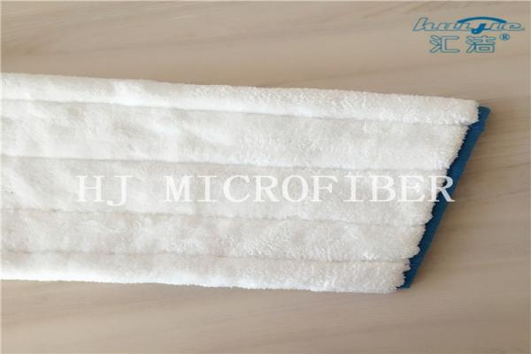White Color Microfiber Machine Knitted Fabric Mop Heads Mop Replacement Pads For