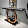 Buy cheap Glossy Steel Frame Entrance Console Table Rectangular Height 78cm from wholesalers