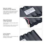 14.4V 4300mAh Rechargeable Li Ion Battery Pack 4S2P 62Wh With Connector