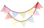 Triangle Rainbow 100 Cotton Flag Line For Festive Party