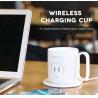 Buy cheap 55 Degree Coffee Mug Warmer With Wireless Charger ABS Ceramics 8 Hours Work from wholesalers