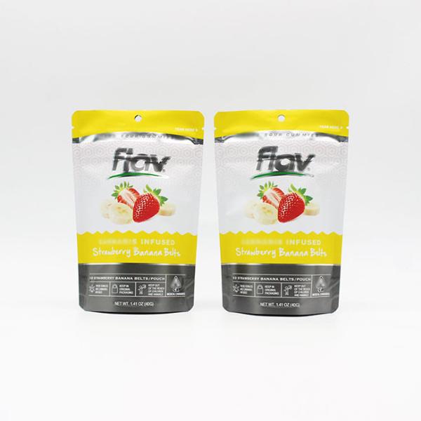 Buy cheap MOPP Mylar Aluminum Foil Bags 0.5oz ziplockk Pouches With Tear Notch from wholesalers