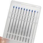 Blue ESD Stainless Steel Rod Pointed Head Silicone Gel Sticky Swab Medium