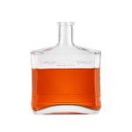 500ml Glass Collar Square Vodka Whisky Bottle Wine Glass Bottle
