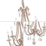 Reclaimed wood and metal chandelier （WH-CI-32)